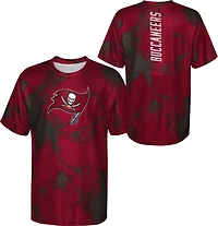 Outerstuff Boys' 8-20 Tampa Bay Buccaneers In the Mix Poly Dri-Tek Short Sleeve T-shirt