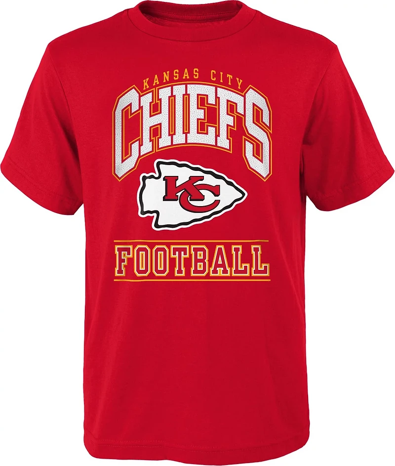Outerstuff Kids' Kansas City Chiefs Big Blocker Short Sleeve T-shirt