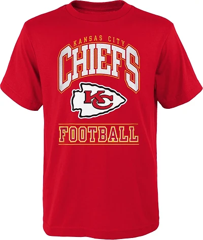 Outerstuff Kids' Kansas City Chiefs Big Blocker Short Sleeve T-shirt