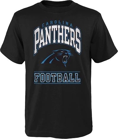 Outerstuff Kids' Carolina Panthers Big Blocker Short Sleeve T-shirt