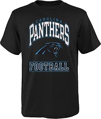 Outerstuff Kids' Carolina Panthers Big Blocker Short Sleeve T-shirt