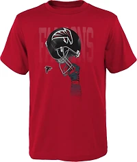 Outerstuff Boys' 8-20 Atlanta Falcons Helmets High Short Sleeve T-shirt