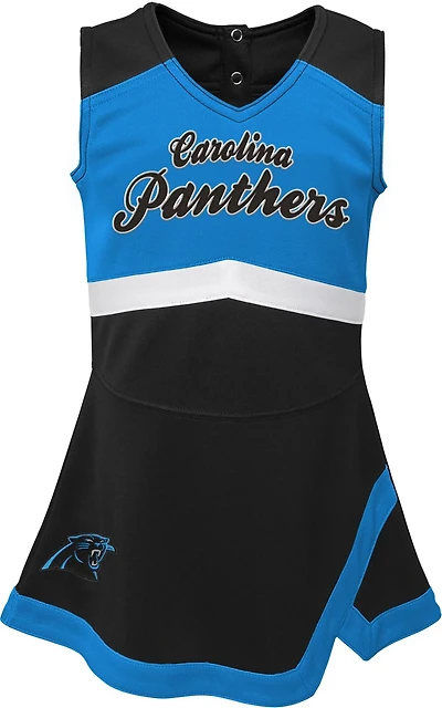 Outerstuff Girls' Carolina Panthers TDLR Cheer Captain Cheerleader Jumper