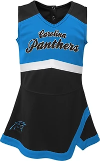 Outerstuff Girls' Carolina Panthers TDLR Cheer Captain Cheerleader Jumper