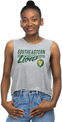 ZooZatz Women's Southeastern Louisiana University Crop Muscle Tank Top