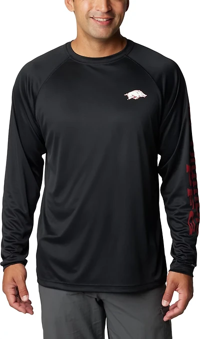 Columbia Sportswear Men's University of Arkansas Terminal Tackle Long Sleeve T-shirt