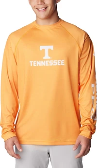 Columbia Sportswear Men's University of Tennessee PFG Terminal Tackle Heather Long Sleeve Shirt