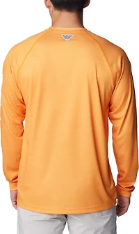 Columbia Sportswear Men's University of Tennessee PFG Terminal Tackle Heather Long Sleeve Shirt