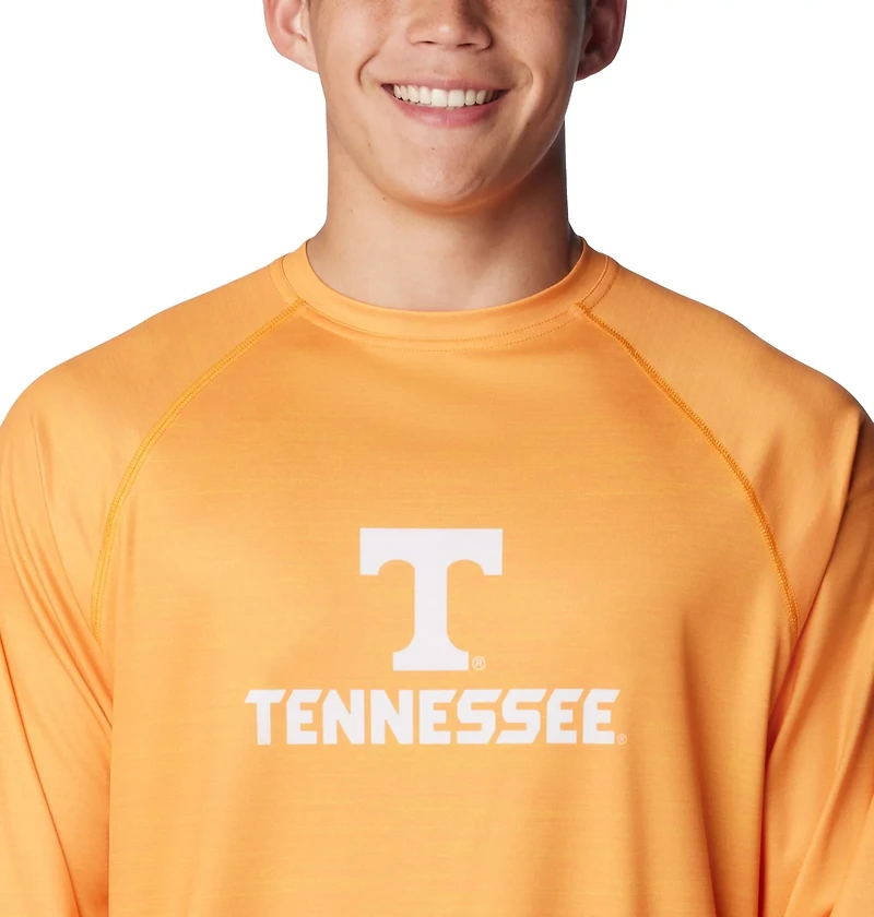 Columbia Sportswear Men's University of Tennessee PFG Terminal Tackle Heather Long Sleeve Shirt