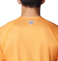 Columbia Sportswear Men's University of Tennessee PFG Terminal Tackle Heather Long Sleeve Shirt