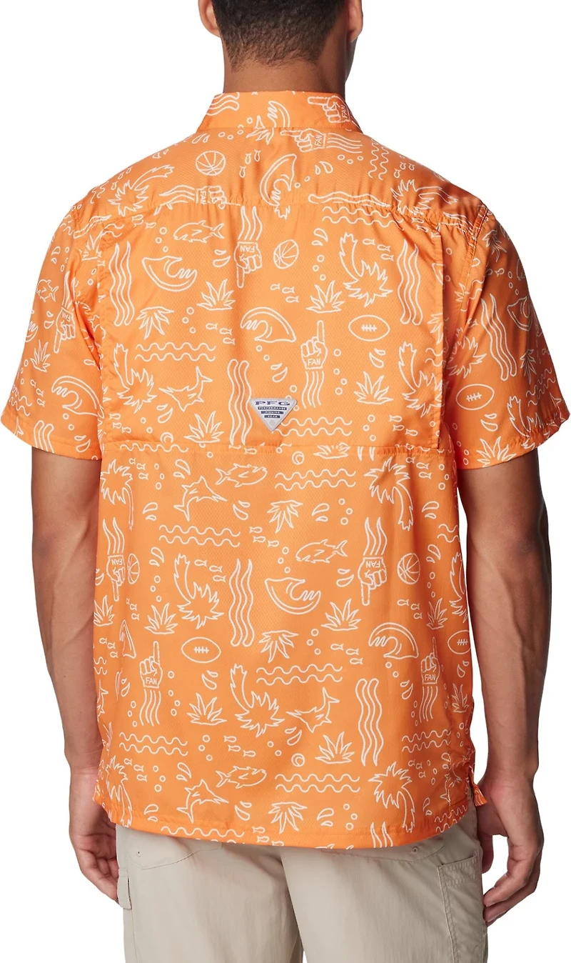Columbia Sportswear Men's University of Tennessee Super Slack Tide Fish Fan Button Down Shirt
