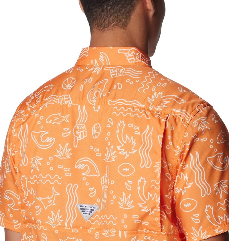 Columbia Sportswear Men's University of Tennessee Super Slack Tide Fish Fan Button Down Shirt