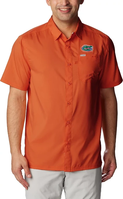 Columbia Sportswear Men's University of Florida PFG Slack Tide Camp Button Down Shirt