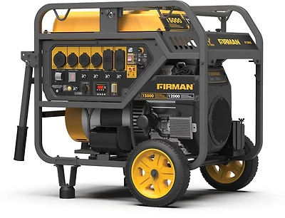 Firman 15,000-12,000-Watt 120/240-Volt Gas Portable Generator