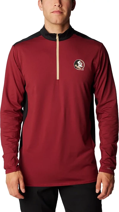 Columbia Sportswear Men's Florida State University Tech Trail 1/4 Zip Sweatshirt