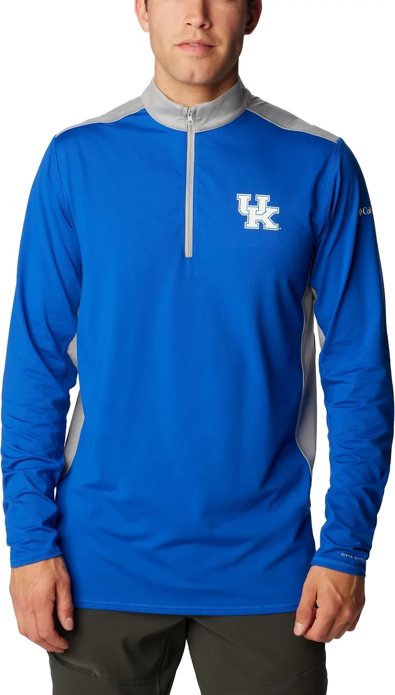Columbia Sportswear Men's University of Kentucky Tech Trail 1/4 Zip Sweatshirt