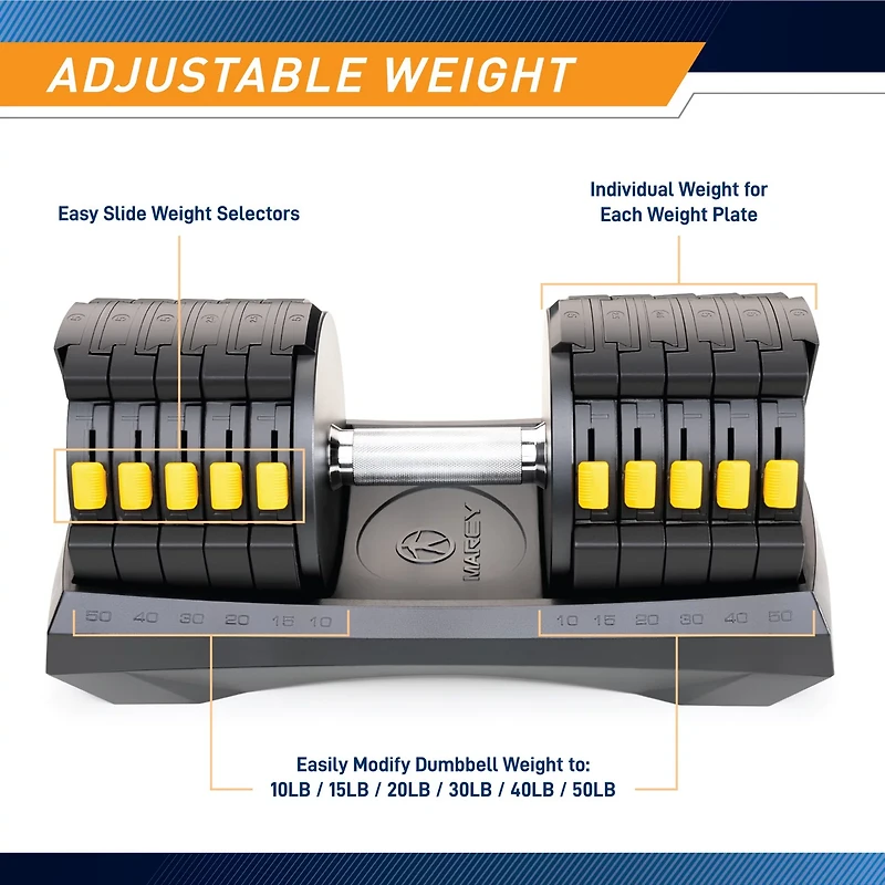 Marcy 6-in-1 Adjustable Dumbbell System