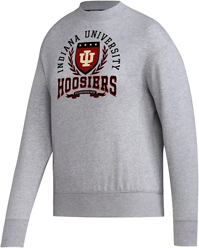adidas Women's Indiana University Vault Laurels Vintage Crew Pullover