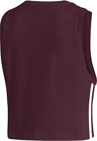adidas Women's Mississippi State University Fashion Cropped Tank Top