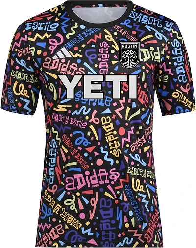 adidas Men's Austin FC ’23 Hispanic Heritage PreMatch Graphic T-shirt