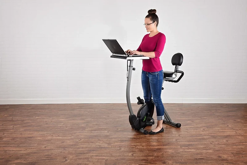 Stamina WIRK Ride Exercise Bike Workstation and Standing Desk