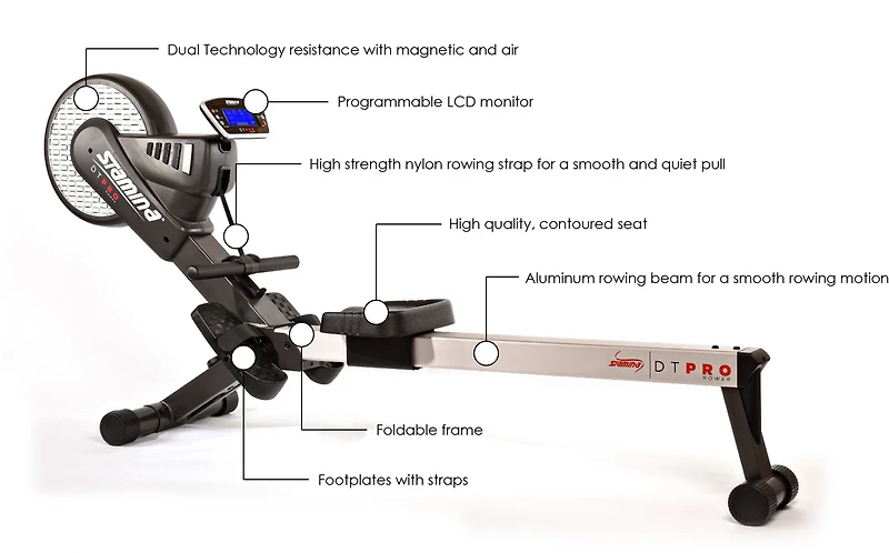 Stamina® DT Pro Rowing Machine