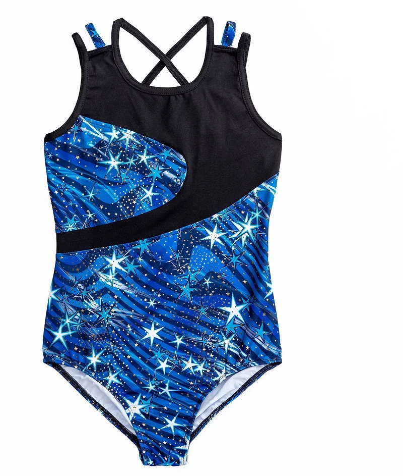 Rainbeau Moves Girls' Star Dust Strappy Leotard