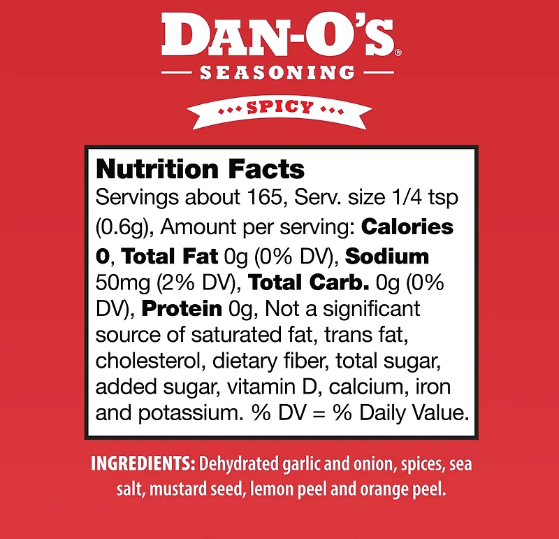 Dan-O's 3.5 oz Spicy Seasoning