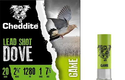 Cheddite Dove and Quail 20 Gauge Shotshells 25-Round