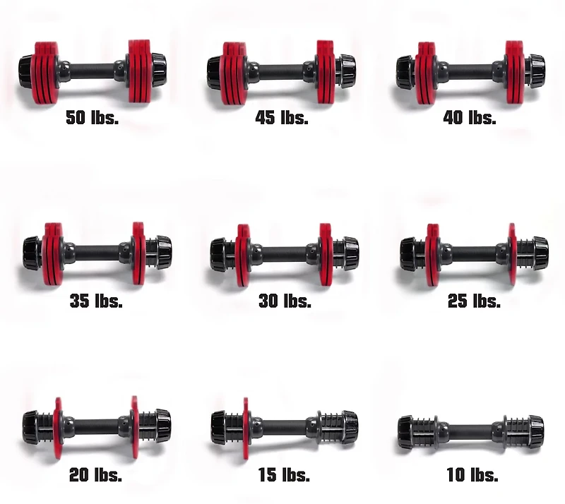 Stamina® X 50 lb. Versa-Bell Adjustable Dumbbell