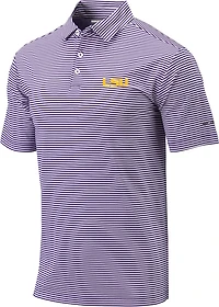 Columbia Sportswear Men's Louisiana State University Club Invite Stripe Polo Shirt