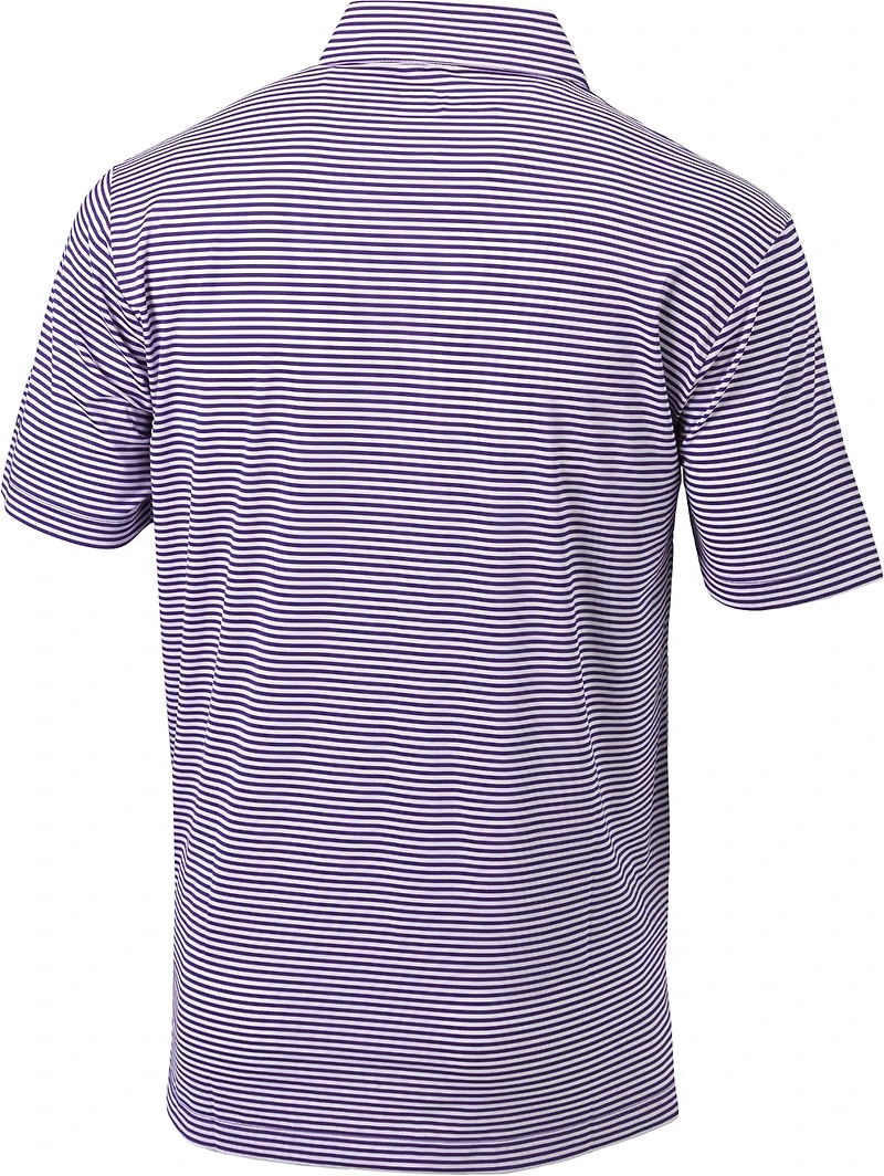 Columbia Sportswear Men's Louisiana State University Club Invite Stripe Polo Shirt