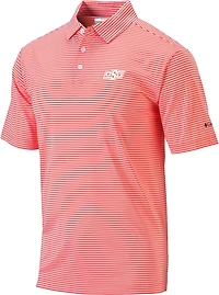 Columbia Sportswear Men's Oklahoma State University Club Invite Stripe Polo Shirt