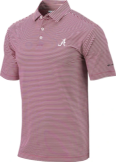 Columbia Sportswear Men's University of Alabama Club Invite Stripe Polo Shirt