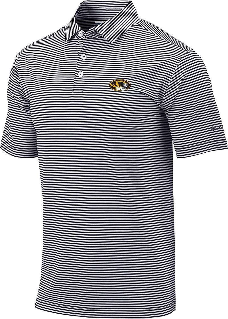 Columbia Sportswear Men's University of Missouri Club Invite Stripe Polo Shirt