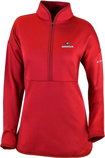 Columbia Sportswear Women's University of Georgia Go For It 1/4 Zip Pullover