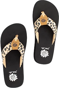 Yellow Box Women's Finwick Cheetah Flip Flops