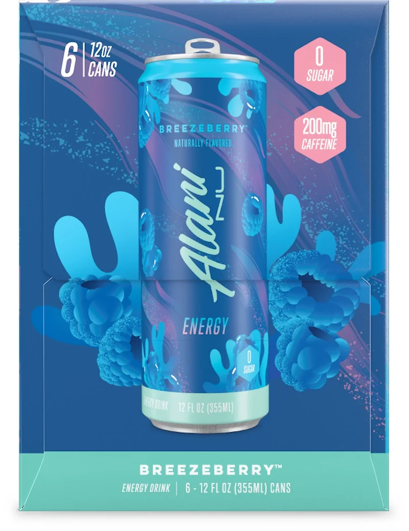 Alani Nu Energy RTD Breezeberry 6-Pack