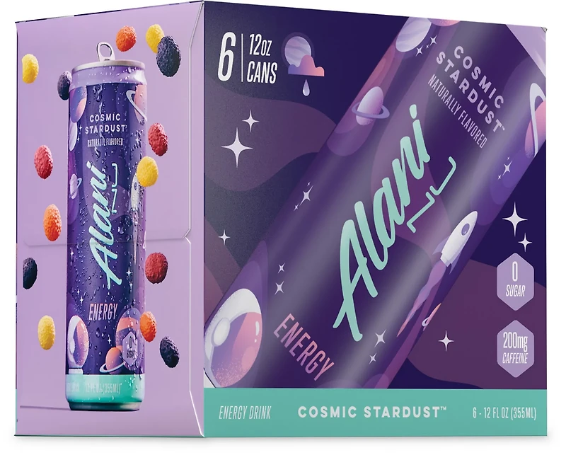 Alani Nu Energy RTD Cosmic Stardust 6-Pack