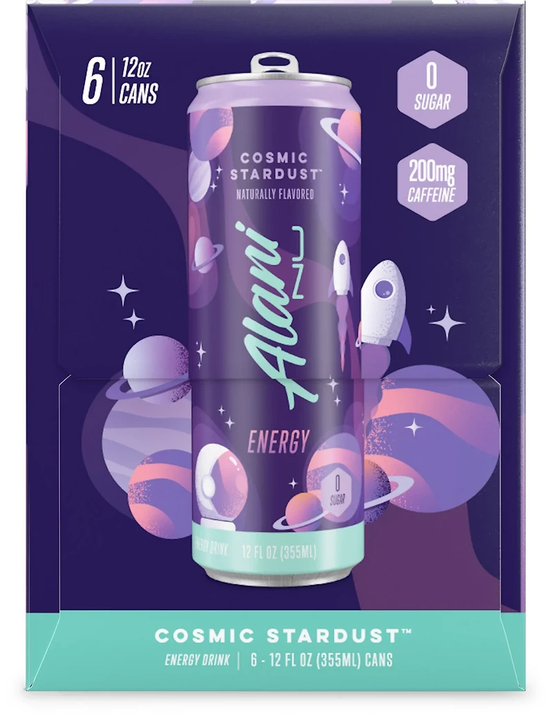 Alani Nu Energy RTD Cosmic Stardust 6-Pack
