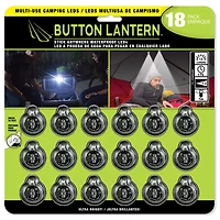 Panther Vision 15 Lumens Button Lamp Adhesive LEDs 18-Pack