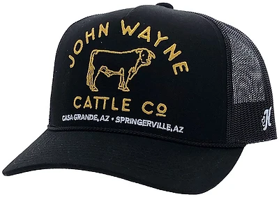 Hooey Adults' John Wayne 5-Panel Stitched Logo Trucker Cap