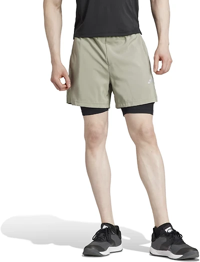 adidas Men's Gym+ Woven 2-in-1 Shorts