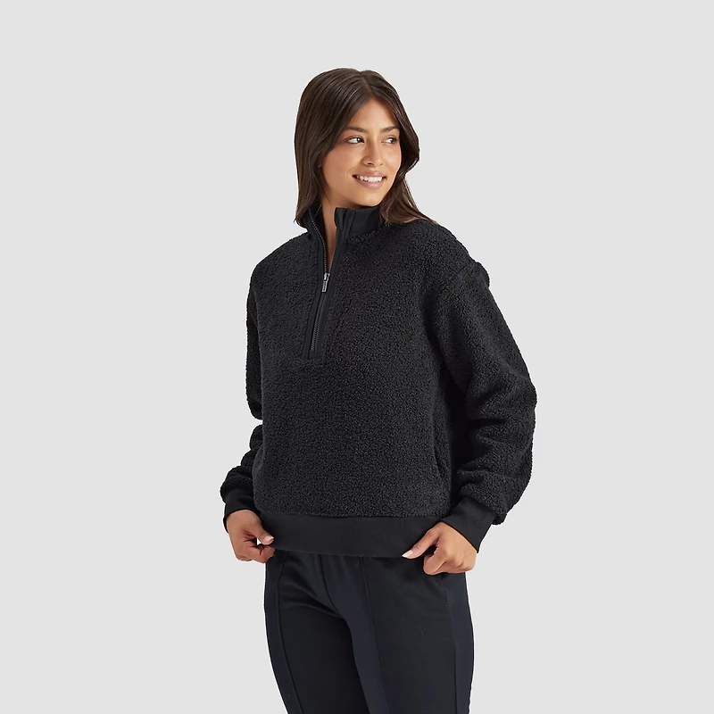 Freely Women's Becca 1/4-Zip Pullover Sweatshirt