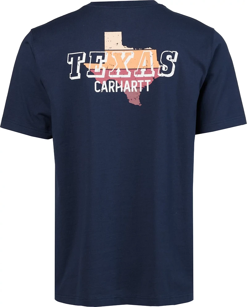 Carhartt Men's Relaxed Fit Heavyweight Pocket Texas Graphic T-shirt
