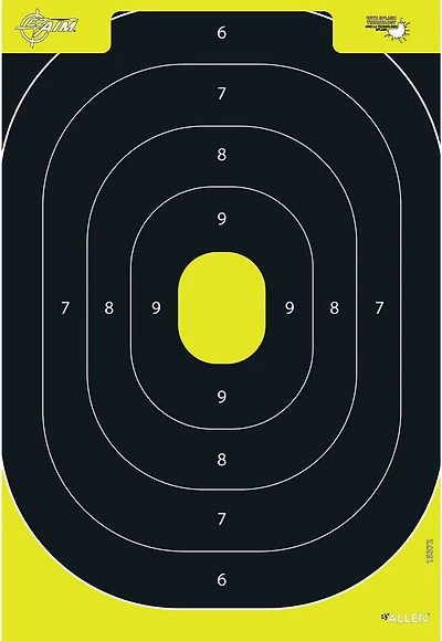 Allen Company EZ Aim Splash Reactive Paper IPSC Silhouette Shooting Targets 30-Pack