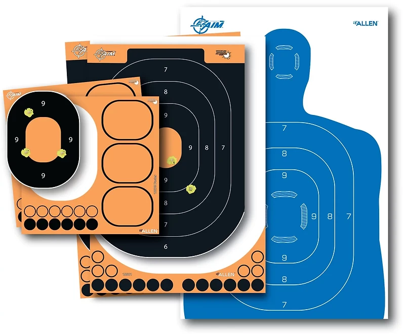 Allen Company EZ Aim Splash Reactive Silhouette Paper Shooting Target Kit