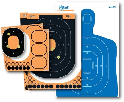 Allen Company EZ Aim Splash Reactive Silhouette Paper Shooting Target Kit