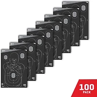 Allen Company EZ Aim 12.5x18.25in Splash Reactive Silhouette Paper Shooting Target 100-Pack