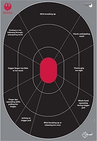 Ruger Splash Adhesive HG Trainer Paper Shooting Target 5-Pack